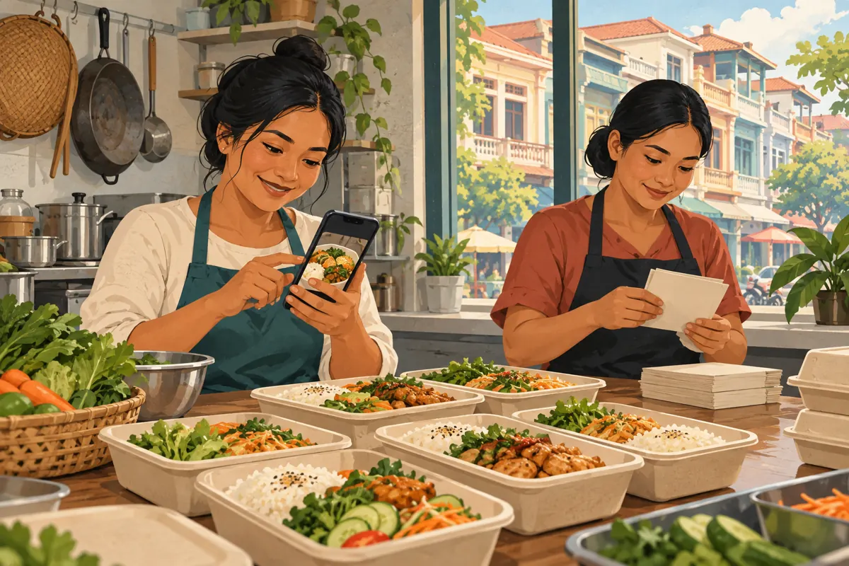 Who Approves the Lunch Offer? Telegram Suggested Posts for Cambodian Caterers